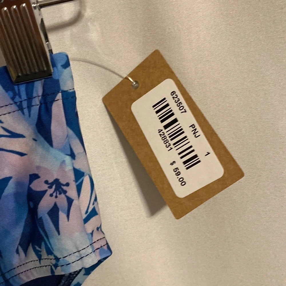 Title Nine high rise bikini small blue bottom swim NEW - Picture 3 of 5